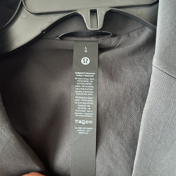 Lululemon New Venture Blazer Coat Jacket BLK Black Men's Size Large - Picture 9 of 11